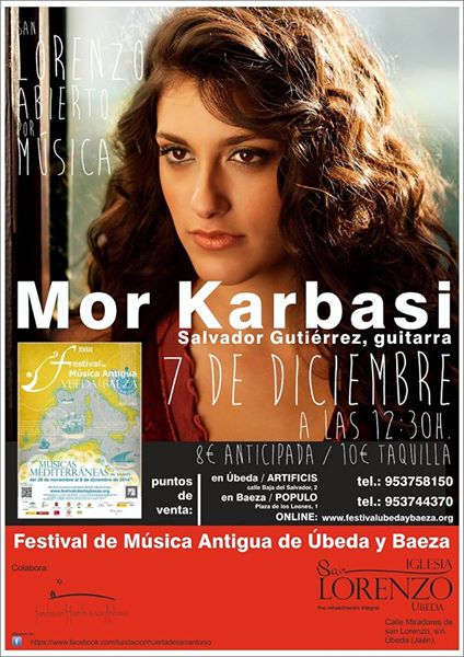 Festival de Música Antigua de Úbeda y Baeza, Mor Karbasi en San Lorenzo
